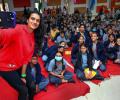 When Sindhu Took Selfie With Kids