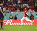 FIFA World Cup: Man runs onto pitch with Palestinian flag