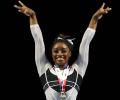 Champion gymnast Biles guarded about return to big stage