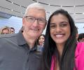 What's Sindhu Doing With Tim Cook?