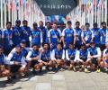 Indian hockey team lands in Paris