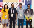 PIX: Dravid-PT Usha meet at India House at Paris Olympics