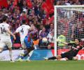PIX: Crystal Palace trounce Aston Villa to enter FA Cup final
