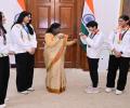 PIX: Prez Murmu hosts medal-winning women boxers