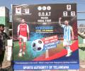 Telangana CM Reddy 'Ready' for Messi Penalty Shootout