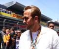 PIX: Eng footie stars soak up sun at Spanish F1 GP