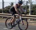 Out on parole, Pistorius attends triathlon event!