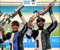 Shooters Arya-Arjun shock Olympic champions to win World Cup gold