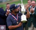 Spaun wins rainy US Open with monster putt for first major title
