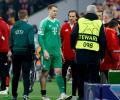 Bayern's Neuer injured after goal celebration