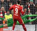 Champions League PIX: PSG oust Liverpool; Barca, Bayern, Inter in quarters