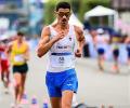 Italy's Stano breaks 35-km race walk world record