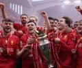 EPL PIX: Champions Liverpool sign off with draw