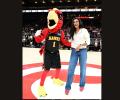 PIX: PV Sindhu gets a taste of NBA