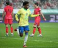 Aggressive Brazil thrash South Korea in friendly