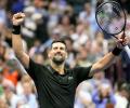 PIX: Djokovic scripts history; Alcaraz dances into quarters