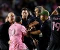 Security guard tackles Messi during Inter Miami match
