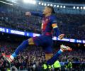 Raphinha out of Barcelona's Champions League quarter-final with hamstring injury