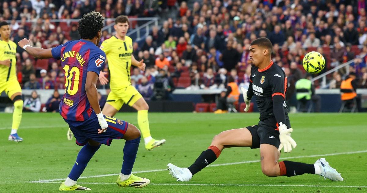 Yamal's 1st career hat-trick seals Barcelona win