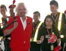 IMAGES: 'Stewardess' Richard Branson fired by AirAsia chief