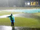 Rain dampens India's semis chances