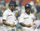 Dhoni, Laxman tons light up Eden