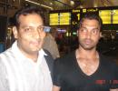 Spotted: Shoaib Akhtar at Dubai airport