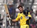 Watson hits record 15 sixes as Aus rout Bangladesh