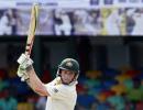 Marsh, Hussey prop Australia on Day 1