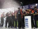 Images: England win final ODI to ruin Dravid's swansong