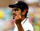 Kohli may face action for middle finger gesture