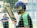 PIX: Yuvi bats in NCA nets on Day 2 of rehab programme