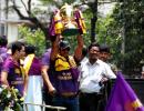 PHOTOS: IPL champions KKR's victory parade in Kolkata