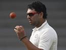 Yuvraj bags five wkts, but England take slender lead