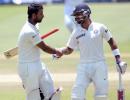 Two late wickets dent SA as India push for victory in first Test