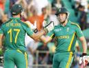 De Villiers rides luck to steer S Africa to series win