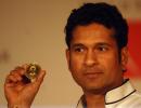 Tendulkar launches 10 gram gold coin with his image