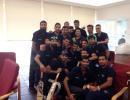 PHOTOS: Tendulkar meets victorious Jammu and Kashmir Ranji team