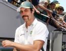 Mitch Johnson finally shaves off 'filthy moustache' for charity