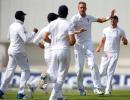 Broad hat-trick and fiery Plunkett lift England on Day 1