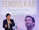 Sachin Tendulkar unveils his autobiography 'Playing it My Way'