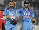 ICC ODI rankings: Kohli, Dhawan among top five, Dhoni down a rung