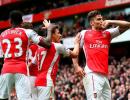 EPL: Slick Arsenal, Man United keep up chase of Chelsea