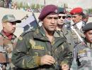 Lt Colonel Dhoni trains with Army's elite Para Brigade