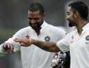 Dhawan, Kohli hit tons as India take firm grip on Galle Test