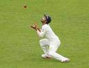 Rahane first fielder to take 8 catches in a Test