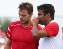 Paes-Wawrinka fight back from a set down to advance at Cincinnati