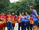 PHOTOS: Tendulkar and McGrath mentor young pacers