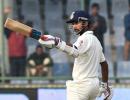 Rahane stands tall as India's batting falls short at Kotla