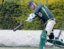 PHOTOS: Clarke swaps willow with baseball bat in nets